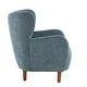 preview thumbnail 8 of 33, Christopher Knight Home - Parmelee Upholstered Wingback Club Chair with Plush Velvet and Solid Wood Legs