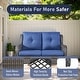 preview thumbnail 4 of 22, Outdoor Furniture Loveseat Couch High Back Wicker Sofa