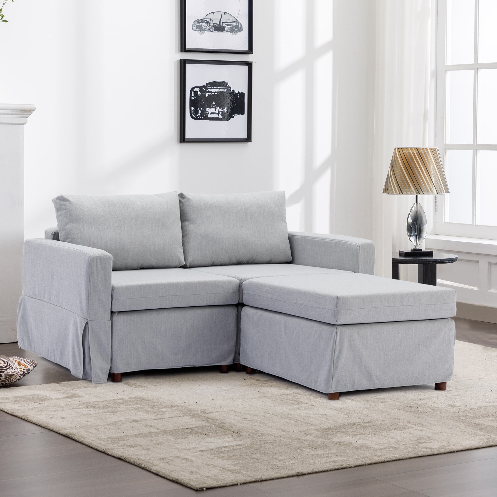 Small square store sectional sofa