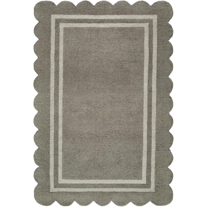 Livabliss Scalloped Modern & Contemporary Area Rug