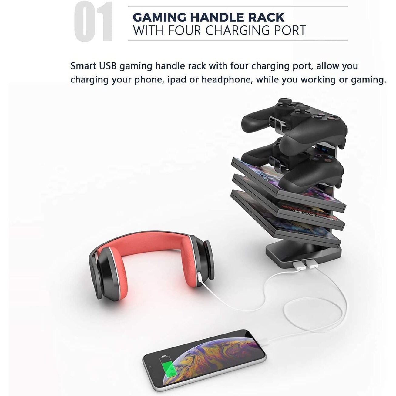 BOSSIN Ergonomic Gaming Desk T Shaped Office PC Computer eBay