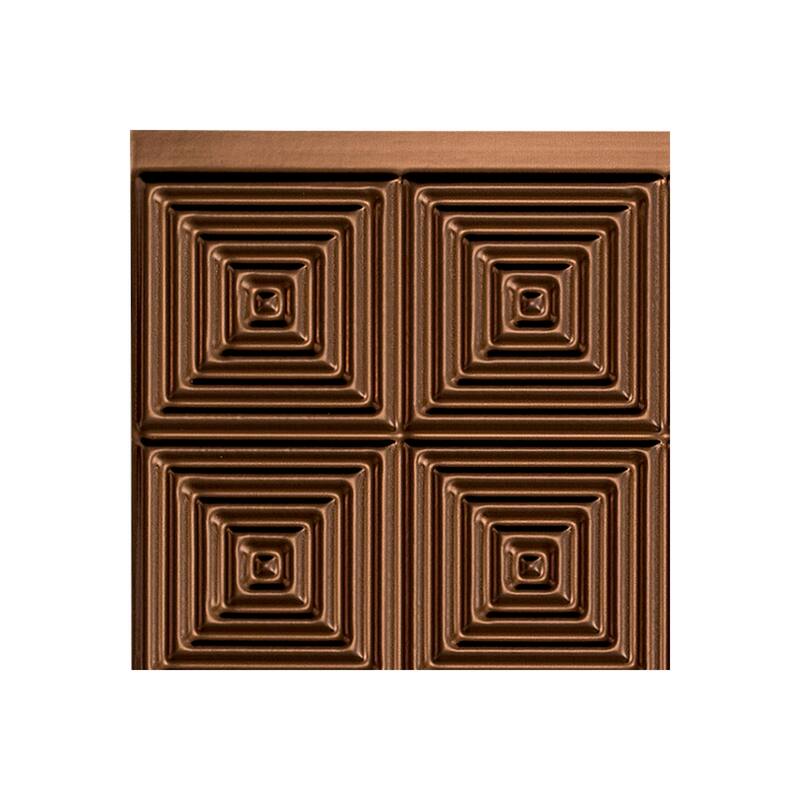 FASÄDE Miniquattro Decorative Vinyl Backsplash Panel - 6x6 Inch Sample - Oil Rubbed Bronze