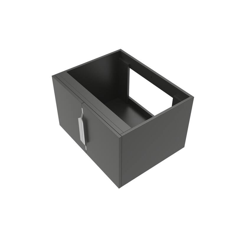 Alpine 24" Wall Mounted Bathroom Vanity (Base Only)