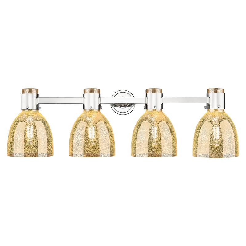 Innovations Lighting 464-4W-G464D-7ME Lawton Bell 4 Light 34" Wide - Polished Nickel