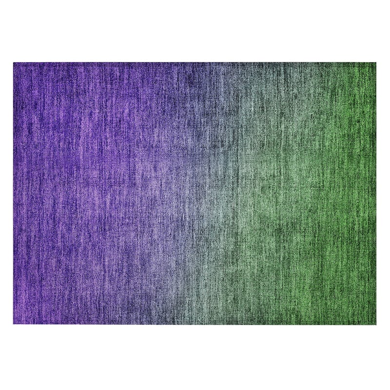 Machine Washable Indoor/ Outdoor Chantille Modern Ombre Rug