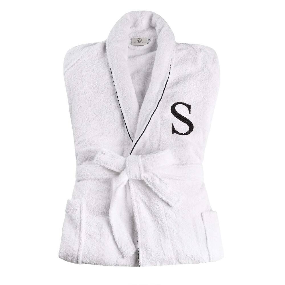 Superior 100% Cotton Embroidered Adult Unisex Luxury Bathrobe