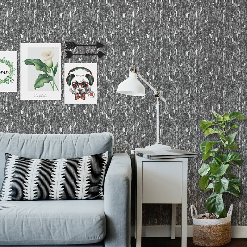SUSSEXHOME Removable Wallpaper-Waterproof, Strippable, Light Resistance & Cleanable Wall Paper Roll-Wallpaper-Concrete