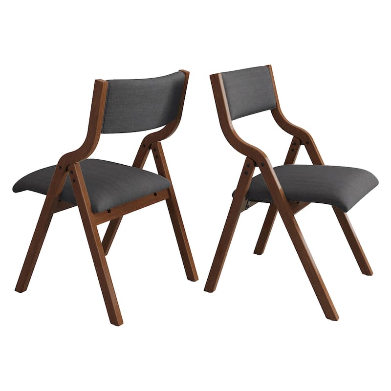 Upholstered Folding Dining Chair, Space Saving, Easy To Carry