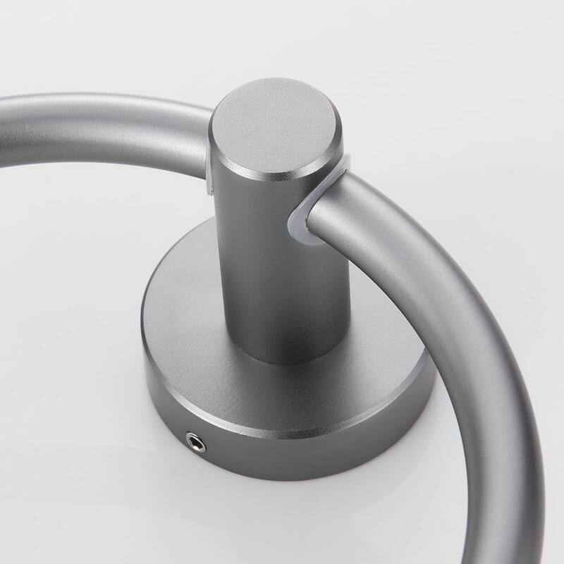 3 Piece Bathroom Hardware Set Wall Mount Adjustable Towel Bar, Hand Towel Ring, Toilet Paper Holder With Mounting Hardware