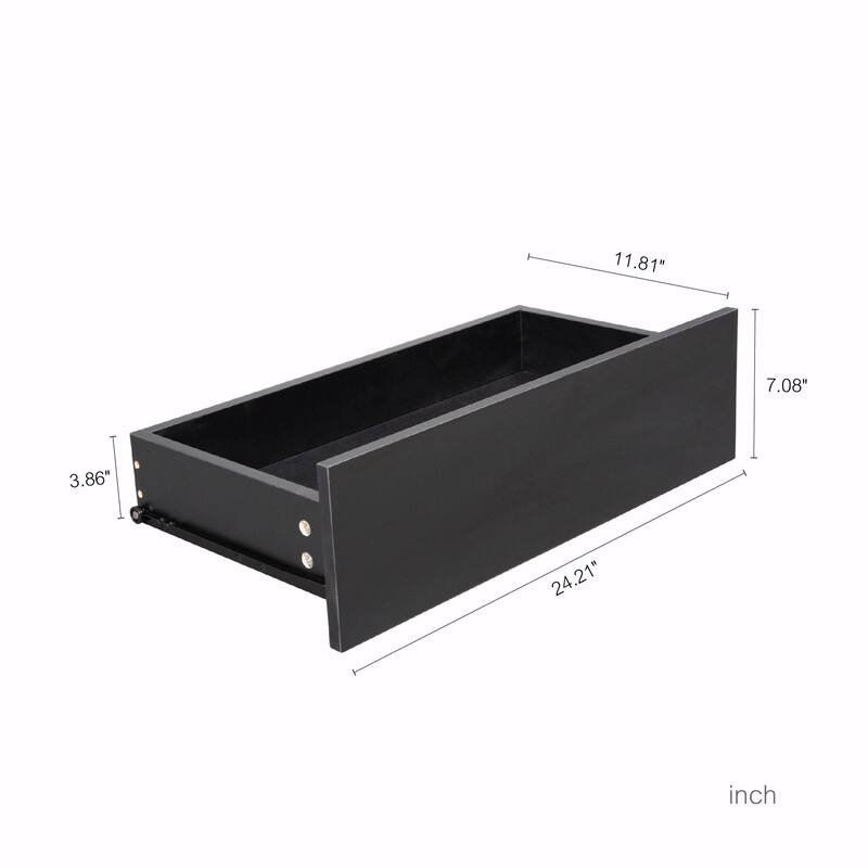 4-Drawer Dresser, Handle-Free Chest of Drawers, 100% Waterproof Wooden Cabinet with Sturdy Frame