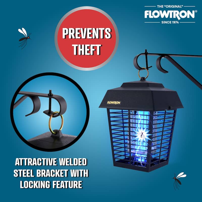 Flowtron SB-300 Security Wall Bracket for Bug Zappers or Metal Bracket for Potted Plants - Pest Control