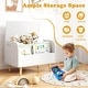 preview thumbnail 15 of 18, Costway Kids Wooden Toy Box with Front Bookshelf 4 Solid Wood Legs - See Details
