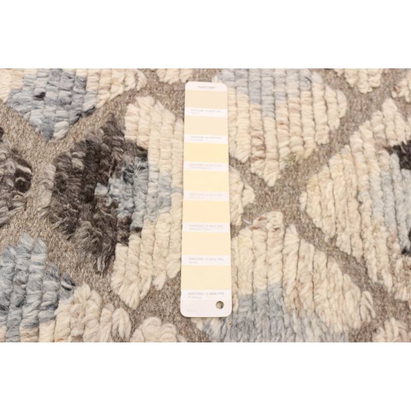 ECARPETGALLERY Hand-knotted Tangier Cream Wool Rug - 5'2 x 7'6