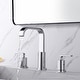 preview thumbnail 10 of 14, Luxier WSP03-T Widespread Bathroom Faucet with Pop-Up Drain
