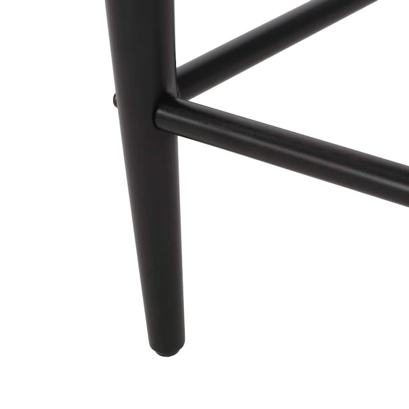 Christopher Knight Home Elmore Fabric and Iron 25-Inch Tall Counter Stools (Set of 2)