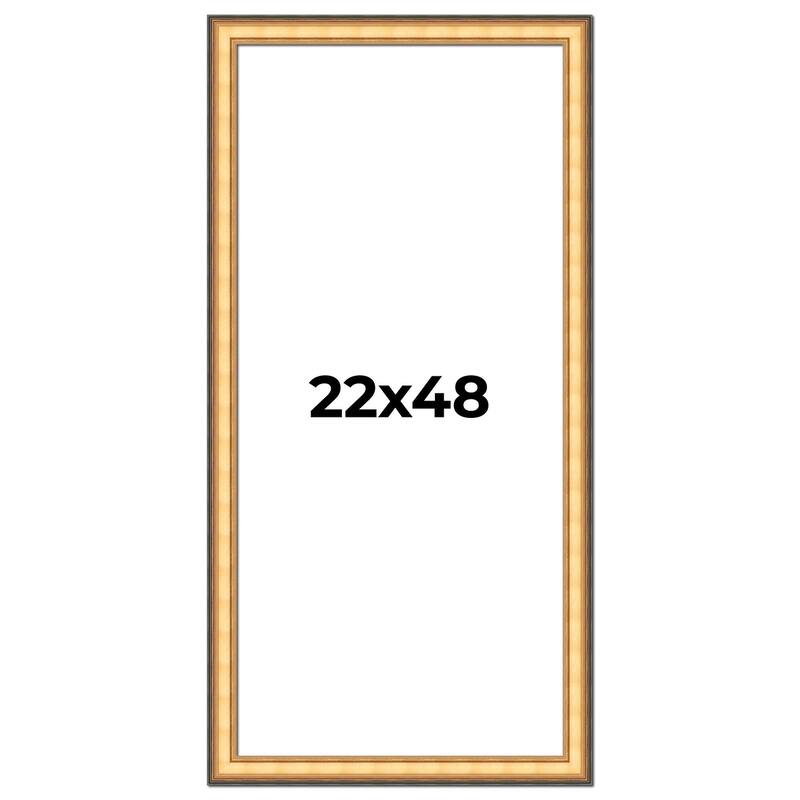 22x48 Frame Gold Plein Aire Solid Wood Picture Frame Width 2 Inches |