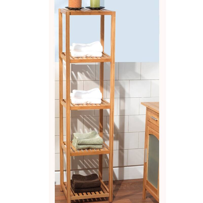 Simple Living Bamboo 5-tier Shelf - On Sale - Bed Bath & Beyond - 6148704