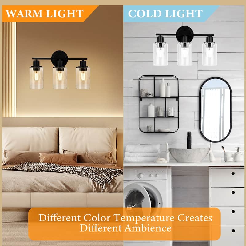 Modern 2/3/4-light Bathroom Dimmable Vanity Lights Wall Sconces