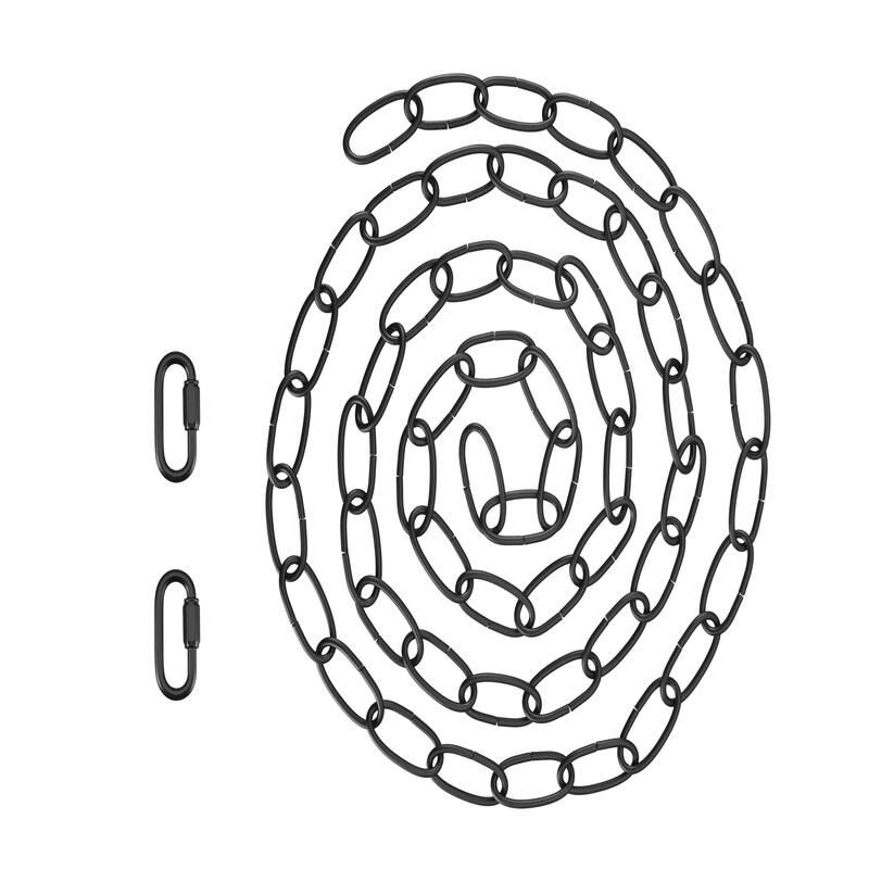 Aspen Creative 21108-81,Steel 6Ft. Chain&Connector,For Max.40lbs-Lighting Fixture/Swag Light/Plant in ORB finish,11 Gauge.