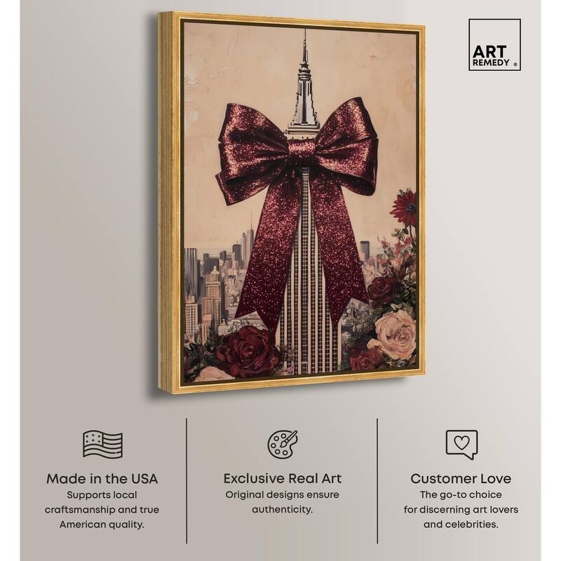 Sparkling Empire State Building Canvas by Art Remedy