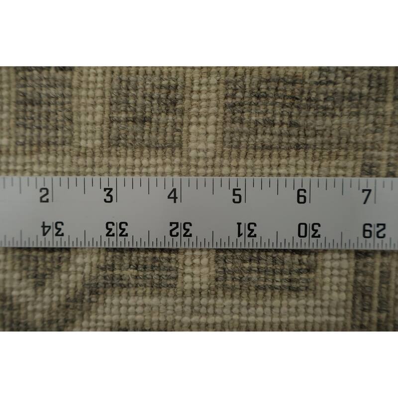 Hand Knotted Oriental 100% Wool Carpet Traditional Geometric Beige & Ivories Peshawar Area Rug - 10' 0'' X 8' 1''