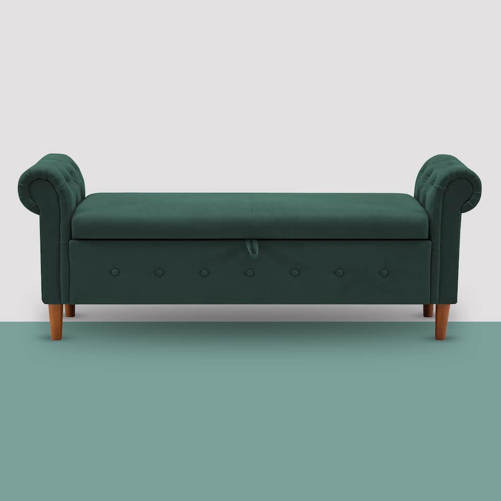 Multifunctional Storage Rectangular Sofa Stool Bench - 24.1'' H x 22.1'' W x 63'' D