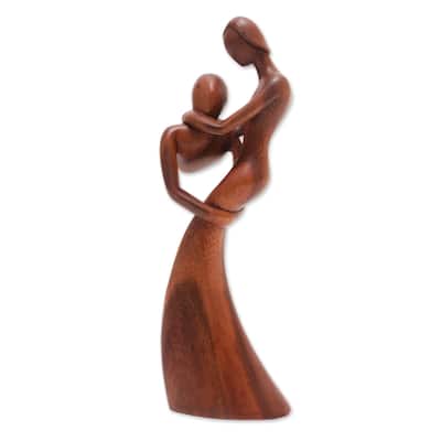 Novica Handmade My Party Queen Wood Sculpture