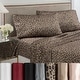preview thumbnail 28 of 54, Martex Elegance Satin Sheet Set Silky Soft Smooth Luxury Bed Sheets Full - Leopard