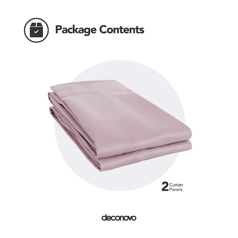 Deconovo Square Grommet Curtain Panel Pair(2 Panel)
