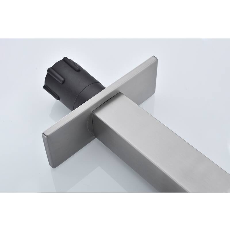 Single Handle Waterfall Bathroom Sink Faucet with Adjustable Water Flow and Temperature, Corrosion and Rust Resistant