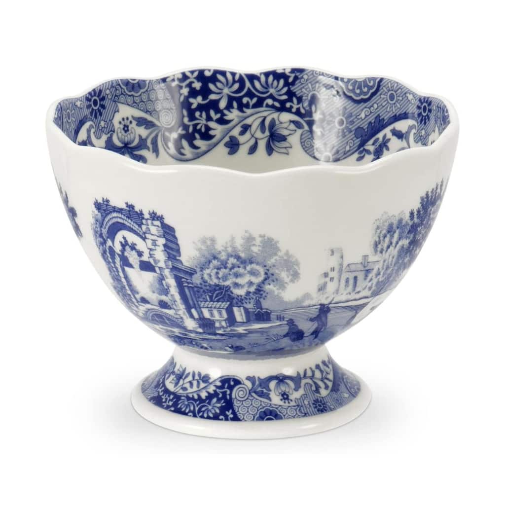 Spode Blue Italian Footed Serving Bowl - 4.75-Inch