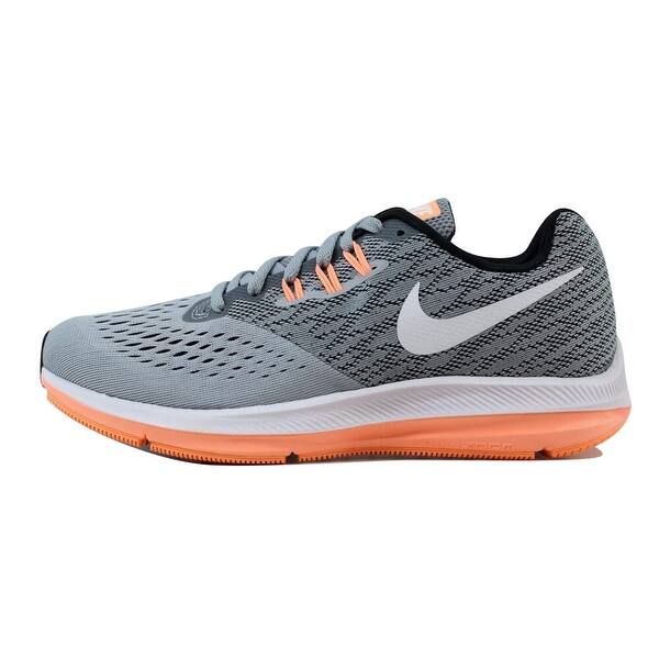 Shop Nike Women S Zoom Winflo 4 Wolf Grey White Anthracite 898485 003 Overstock 21141870