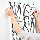 preview thumbnail 5 of 5, York Wallcoverings Joyful Dancers Carbon Black Wallpaper
