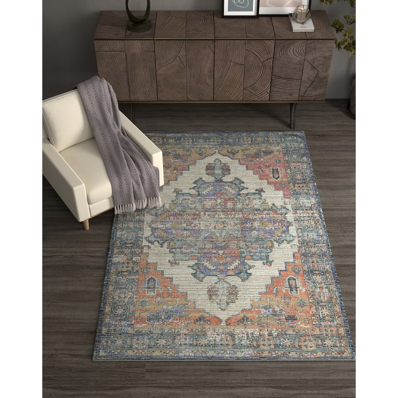 The Curated Nomad Lamartine Hand-woven Jute Pendant Area Rug
