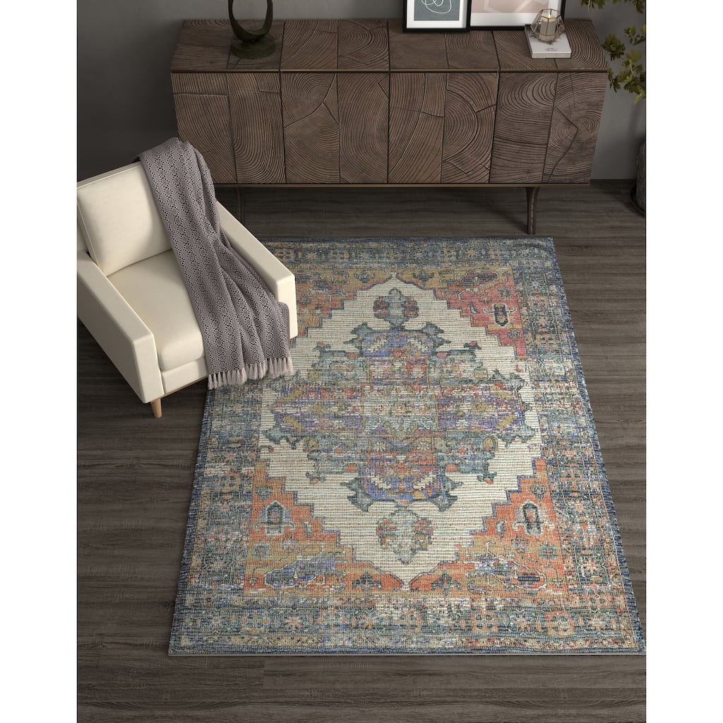 The Curated Nomad Lamartine Hand-woven Jute Pendant Area Rug