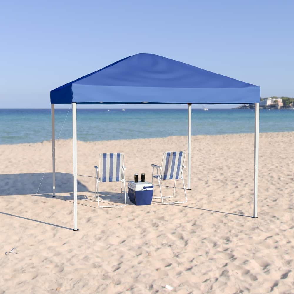 10'x10' Weather Resistant Easy Pop Up Event Straight Leg Instant Canopy Tent - 10x10