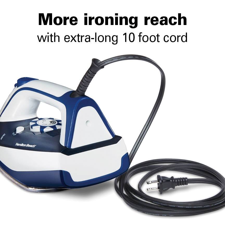 Hamilton Beach Steam Iron with Stainless Steel Soleplate Bed Bath