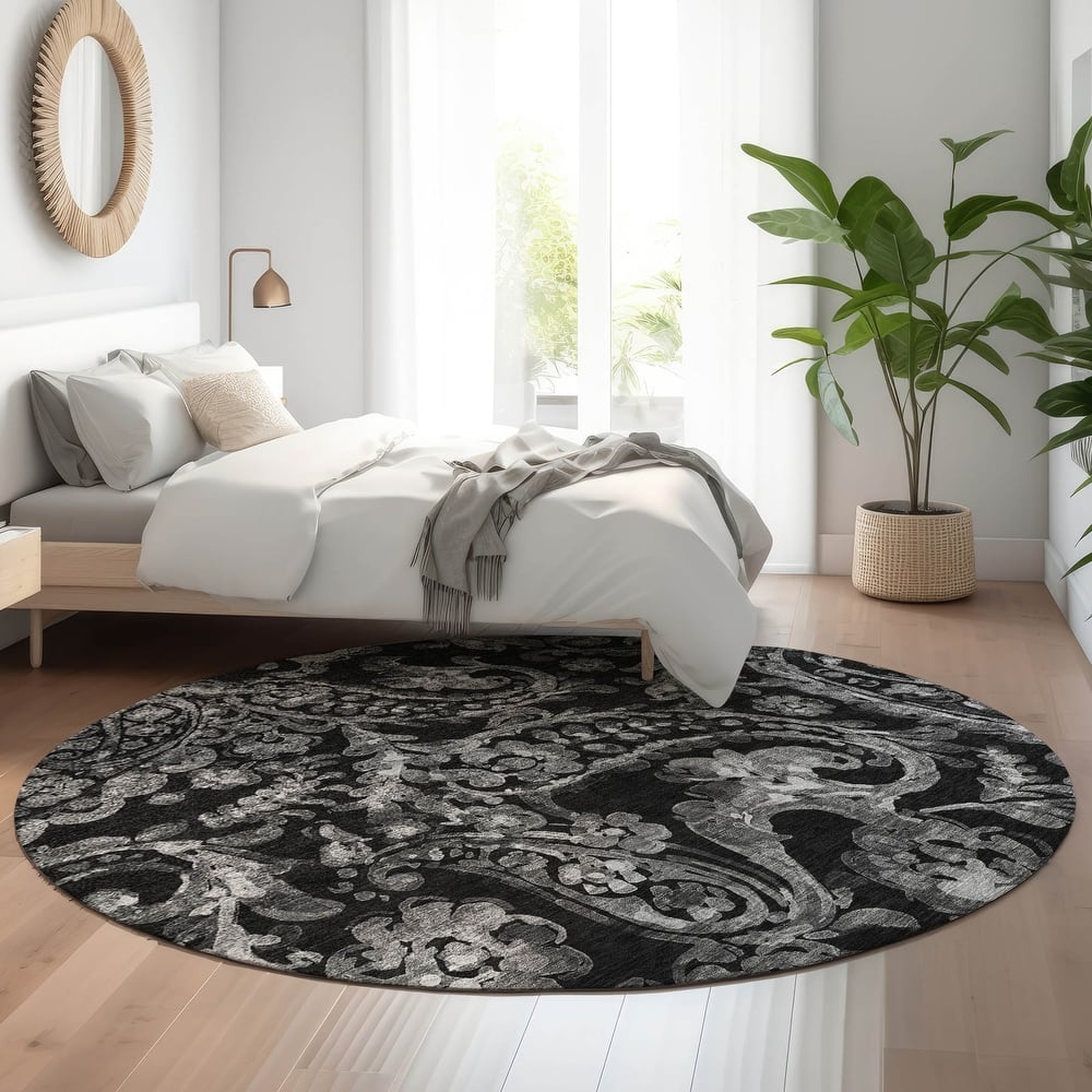 Premium Washable Super Soft Modern Paisley Mayfield Rug