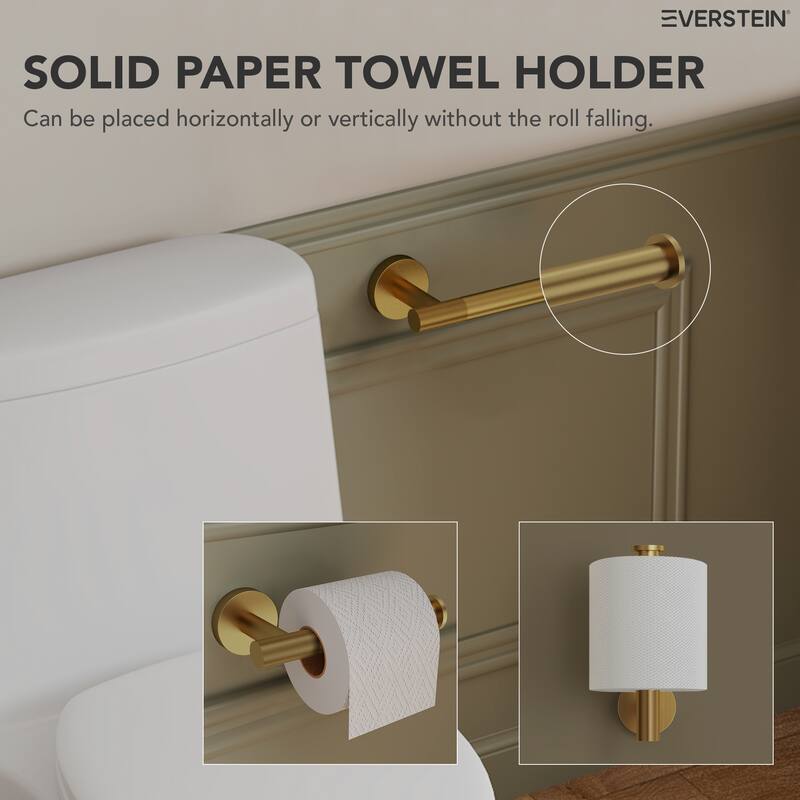 4-Piece Stainless Steel Bathroom Hardware Set, Wall Mounted Bath Towel Bar Set Towel Racks Bathroom Accessories