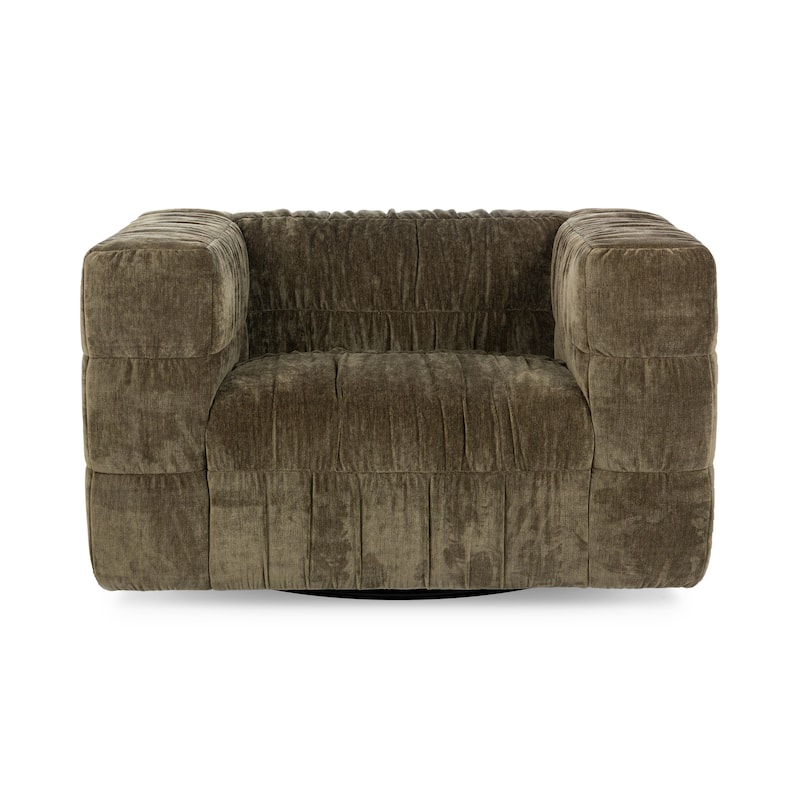 Classic Home Afeela Upholstered Fabric Swivel Chair