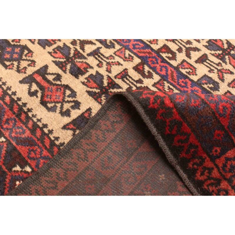 ECARPETGALLERY Hand-knotted Teimani Tan Wool Rug - 3'0 x 5'0