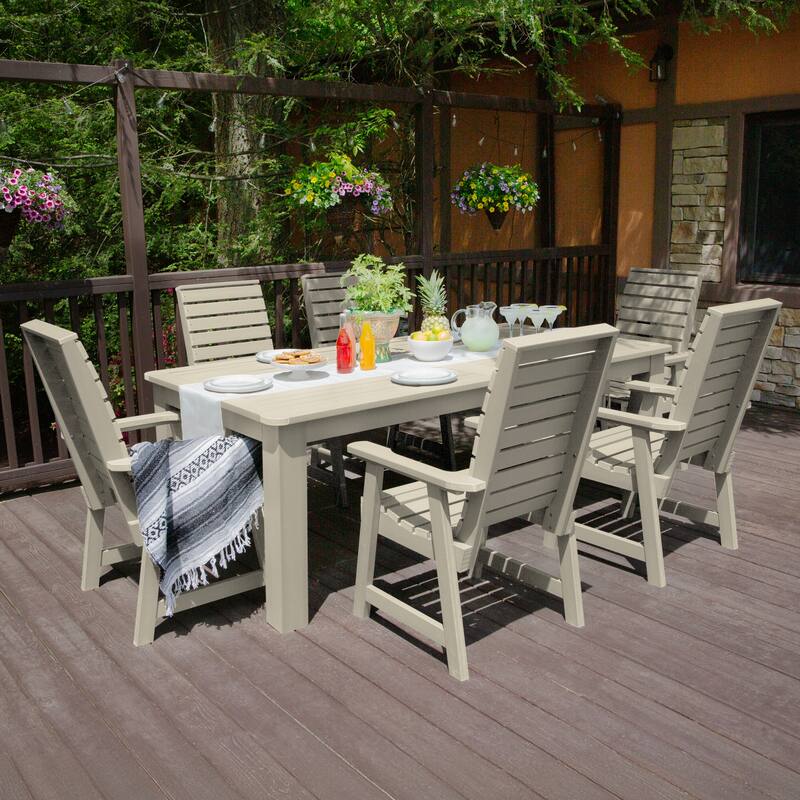 Weatherly 7-Piece Outdoor Dining Height Set - 42" x 84"