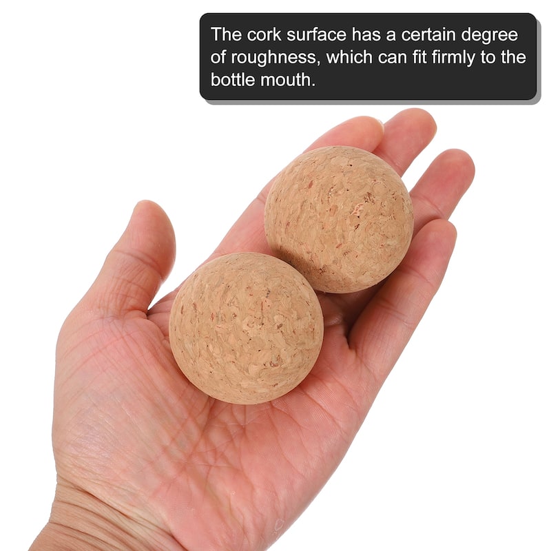 8 Pcs Wine Cork Ball, Wooden Cork Ball Stopper Cork Caps Stoppers
