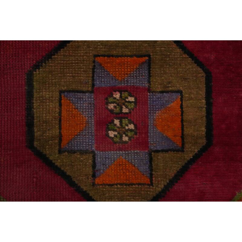 Hand Knotted Oriental 100% Wool Carpet Traditional Tribal Pink Tabriz Area Rug - 6' 0'' X 3' 2''