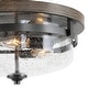 preview thumbnail 9 of 13, Modern Farmhouse 3-Light Drum Flush Mount Lights Glass Ceiling Light - D13.5"xH6.5"