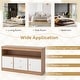 preview thumbnail 14 of 17, Kids Toy Storage Organizer with Open Shelf and 2 Drawers for Playroom - 42" x 12" x 24.5"