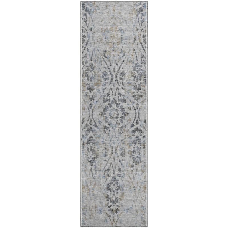 Premium Washable Super Soft Floral Damask Mayfield Rug