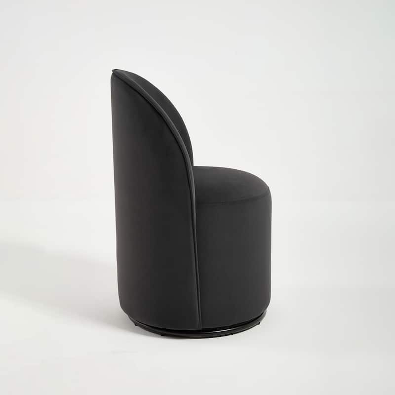 Upholstered Swivel Barrel Chair Dining Chair Side Chair