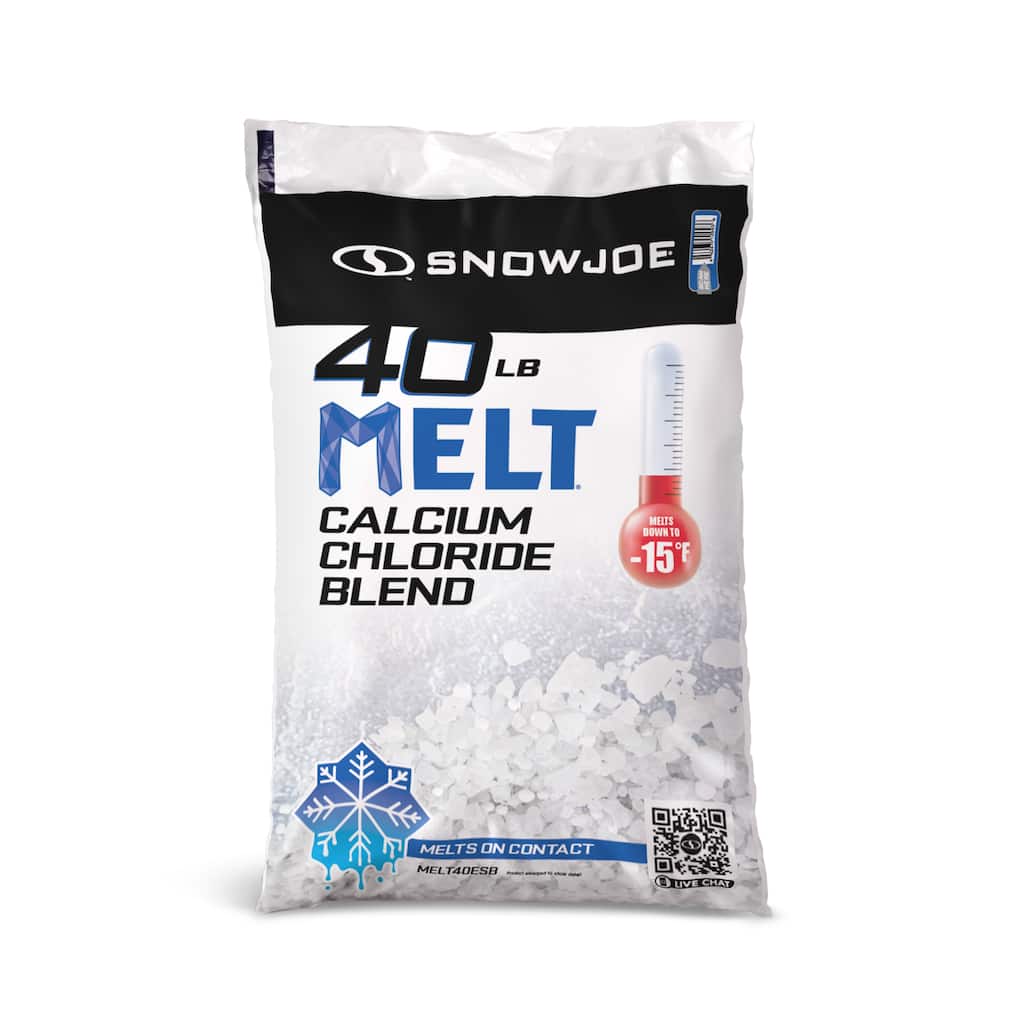 MELT Calcium Chloride Blend Ice Melt, Works to -15-F Bagged, 40-Pounds - White - 4 Height (in)