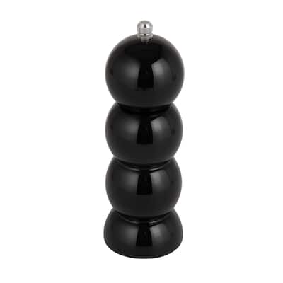 Rubberwood Salt and Pepper Mill - 2.0"L x 2.0"W x 7.88"H